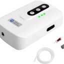 AquaMiracle Lithium Battery Powered Portable Aquarium Air Pump for Fish Tank, USB Rechargeable Aquarium Bubbler Aerator for Outdoor Fishing, Power Outages and Emergency