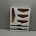 Cozee Bay Bamboo Food Bag Organizer with Foil and Plastic Wrap Organizer, Kitchen Drawer Organizer, Wrap Dispenser with Cutter, for Gallon, Quart, Sandwich, Snack Bags and 12" Roll (White)