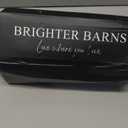 White Glass Dish Soap Dispenser for Kitchen Sink by Brighter Barns - Modern Kitchen Soap Dispenser Set - Refillable Glass Bottle with Pump - Neutral Minimalist Home Decor in Airbnb, Restaurant (White)