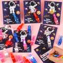 28 Pack Valentiens Day Gifts for Kids Classroom, Valentines Day Cards with LED Finger Lights for Kids School, Valentines Light Up Toys for Kids Class Exchange Gifts Valentines Party Favors Boys Girls