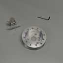 Steering Wheel Adapter Hub 98 Silverado, Grant Steering Wheel Adapter, Automotive Steering Wheels, 1In Aluminum Steering Wheel Hub Spacer For 5 6 Hole Wheels To 3 Hole Adapter (Silver)