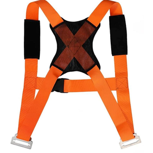 Moving Straps, 1-Person Lifting and Moving System with Back Support, Adjustable Shoulder Securing Straps Safely Easily to Lift Furniture Appliances Mattresses, Heavy Objects up to 800lbs (Orange Black)