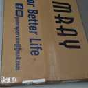 Pamray 32 Inch Small Computer Desk with Monitor Stand, Simple Office Desk with Headphone Hook for Small Spaces, Kids Study Writing Table for Bedroom, Black