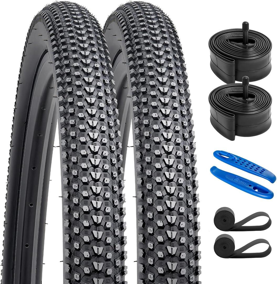 YUNSCM 2-Pcs 29" Mountain Bike Tires 29 x 2.10/54-622 Compatible with 29x2.0 29x2.10 29x2.125 Bike Bicycle Tires (Y-1089)