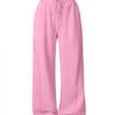 ATHMILE Womens Sweatpants Baggy Sports Wide Leg Fall Y2K Athlrtic Track Pants Casual Joggers Pocketed 2026 Trendy Pink (Pink, S)