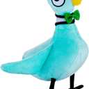 Don't Let The Pigeon Drive The Bus Plush for Mo Willems Pigeon Books Series Pigeon Stuffed Animal, Book Characters Plush Gifts for Kids(Light Blue)