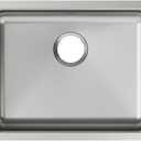 Elkay Lustertone Classic ELUHAD211555 Single Bowl Undermount Stainless Steel ADA Sink 23.5 x 15.75 x 5.375 inches, 23.5" x 18.25" x 5.375"