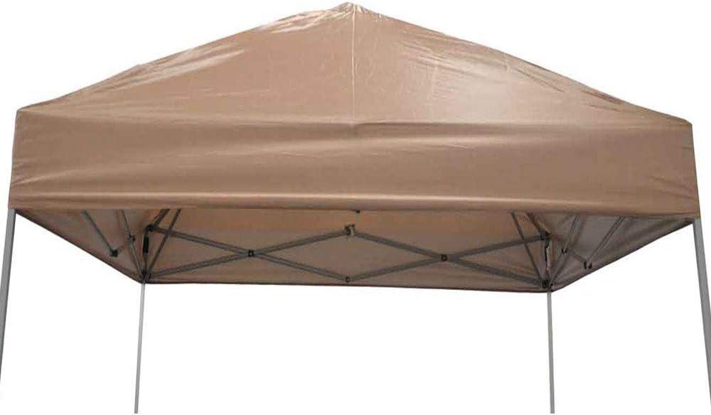 Impact Canopy 8x8 Replacement Top Cover (Khaki), 210D Polyester for 10x10 Slant Leg Canopy Frame