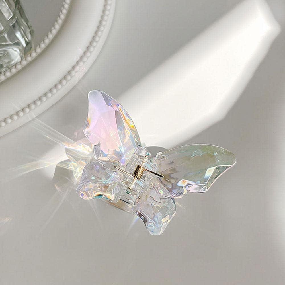 Crystal Mermaid Hair Claw Girls Back Transparent Hair Hairpins Shark Dress Large Clamp Clips Catch Clips Hair Accessories