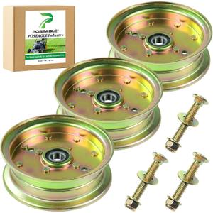 3 Pack 539132728 Idler Pulley Replaces 589766102 Husqvarna Idler Pulley 589766101 539112196 539131148 for Husqvarna 46" 48" 61" 54" Z246 RZ4623 MZ61 MZ6128 MZ52 MZ54 RZ46i RZ4824f Z248f Decks