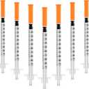 1ml/cc U-100 Disposable Syringes with Needle  30G 5/16" (8mm), Individually Wrapped 30 Pcs