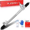 PHOBOOS Hydraulic Power Steering Rack and Pinion Assembly Compatible with Chevrolet Trailblazer/Trailblazer EXT/SSR,GMC Envoy/Envoy XL,Oldsmobile Bravada,Buick Rainer,Saab 9-7x,2002-2009,Ref. 221014