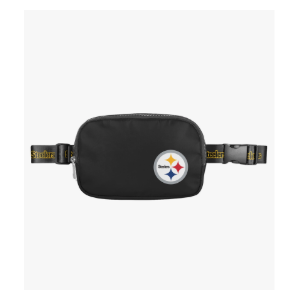 FOCO NFL Large Black Team Wordmark Crossbody Belt Bag Tote Bag Purse