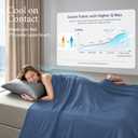 Cooling Comforter for Hot Sleepers, Queen 90x90, Midnight Blue | Cooling blanket feel, Q-Max >0.4 cool touch, double-sided cooling, Sorona fill, for night sweats, lightweight & breathable