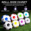 Soulchen 16 Pcs Gifts Soccer Balls Bulk with 2 Pcs Pump Size 5 Deflated Training Soccer Ball for Charity Youth Adult Sports Training Practice Game Play, 8 Color