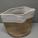 Woven Flower Basket Rattan Plant Hanger Indoor Decorative Storage Basket (20X20CM, Assorted Color)