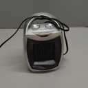 GiveBest Portable Electric Space Heater with Thermostat, 1500W/750W Safe and Quiet Ceramic Heater Fan, Heat Up 200 Square Feet for Office Room Desk Indoor Use, Silver