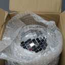Alytimes Mirror Disco Ball - 8-Inch Cool and Fun Silver Hanging Party Disco Ball Big Party Decorations, Party Design