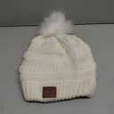 Wireless Beanie Hat for Men Women Wireless Headset Headphones Music Audio Boys Girls Winter Cap with Speaker Mic Hands Free Outdoor Sport Stereo Earphone Earpieces Warm White