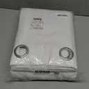 NICETOWN 100% Blackout Window Curtain Panels, Cold and Full Light Blocking Drapes with Black Liner for Nursery, 84 inches Drop Thermal Insulated Draperies (White, 2 Pieces, 52 Wide Each Panel)