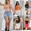 Avidlove Bralettes for Women Spaghetti Strap Mesh Tank Top Tube Slim Y2K Camisole Ultra-Cropped Tops Lightweight(1 & 2 Pcs) (Pink, XXL)