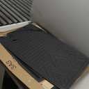 Mixsuper Liner Backrest Mat for Toyota Grand Highlander 2020-2025, Trunk Backrest Mat for Grand Highlander 3rd Row Accessories Rear Cargo Back Seat Cover Protection Black