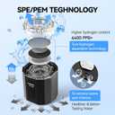 MOVOCA Upgrade Hydrogen Water Bottle, 3Min 2200PPB Rapid Hydrogen Water Generator -SPE PEM Tech, 14OZ Portable Hydro Water Machine, Health Care Gifts for Husband, Wife, Family, Friends, Travel