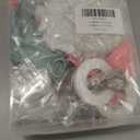 Candy Trunk or Treat Car Suv Decorations with String Lights Spider Web backdrop Banner Gingerbread Man Candy balloon Kit Halloween Trunk or Treat Decoration for Candyland Party Supplies (Pink and Green)