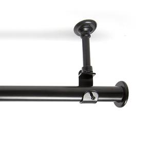 Room Dividers Now Ceiling Mount Curtain Rod 36-56 Inches - Black