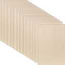 Vicenpal 24 Pcs Balsa Wood Sheets for Crafts Wood Unfinished Plywood Sheets for Drawing Painting Engraving Laser Cutting Burning DIY Crafts(12 x 8 x 1/8 Inch,Light Brown)