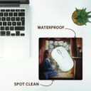 3dRose LLC 8 x 8 x 0.25 Inches Mouse Pad, Girl Staring from Bright Window with Hydrangia Flowers Outside (mp_44370_1)