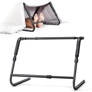 Blanket Lifter for Feet on The MattressHeight & Width Adjustable Bed Cradle for Feets, Keep Blankets Off Feet with Stable Triangle Structure, Anti-Slip Design & Convenient Storage