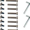 Still Awake OD 15/64" (6mm) Shaft Hex Socket Screw Inline Skate Wheel Roller Blades Replacement Skate Wheel Axles Repair kit (30mm/36mm)