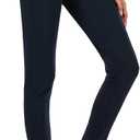 neezeelee Dress Pants for Women Comfort High Waist Skinny Stretch Slim Fit Leg Easy into Pull on Ponte Pants for Work (Midnight Blue, 14 (XXX-Large))