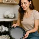 9 Inch Quiche Tart Pans with Pie Cake Server. Removable Bottom, Non-Stick Coating, Rugged Carbon Steel for Tart Quiche Baking. Gift for Women Wife Christmas Thanksgiving Party Festival Family (9IN*1.2IN)