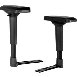 Height Adjustable Chair Arms Armrest Pair Replacement Parts Fits Most Office Gaming Boss Chairs, 4D Black