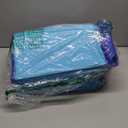 Chicken Dust Bath Tub, Foldable 33" Chicken Bath Dust PVC Pet Sand Bath Pool for Chickens, Ducks, Cats, Dogs, Quails for Farms, Chicken Coops Lime (Blue)