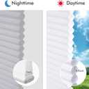 Cordless Cellular Shades, No Drill No Tools Light Filtering Honeycomb Shades, Pleated Blinds for Windows, Easy to Install, White 32" W x 48" H
