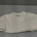 CREVENT Farmhouse Boho Knitted Throw Blanket for Couch Sofa Chair Bed Home Decoration, Soft Warm Cozy Light Weight for Spring Summer Fall (50''X60'' Off White/Ivory/Cream)