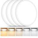 Brightever 4Pack LED Flush Mount Ceiling Light Fixture, 12 Inch 24W, Super Slim 0.67 Inch, 3200LM, Dimmable & 2700K-6500K 5 Color Selectable LED Ceiling Lights for Bedroom