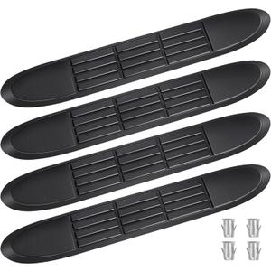 Replacement Step Pad for 3" Round Tubes with 4 Holes, 19.6" X 3.1"(18.6" Outer Hole Spacing) Durable Non-Slip Replacement Step Pad Set of 4, Easy InstallationVerify Tube Size & Hole Spacing!