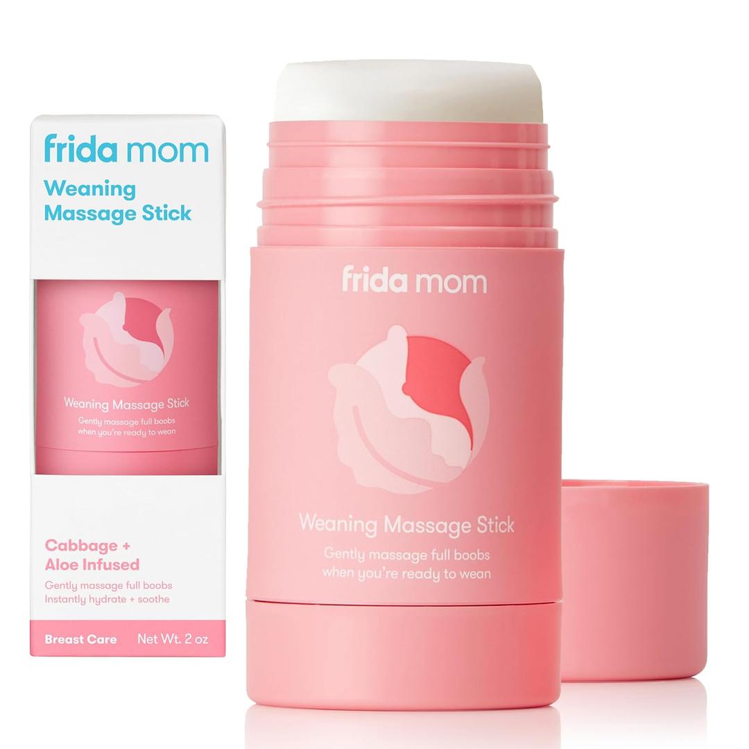 Frida Mom Weaning Massage Stick, Breast Milk Weaning Balm Stick, Stop Breastfeeding Naturally, Infused with Cabbage & Aloe