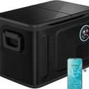 EUHOMY 12 Volt Refrigerator, 37QT Dual Zone Electric Cooler APP Control, Car Refrigerator with 12/24V DC 110-240V AC, Car Fridge -4~68, Portable Freezer Aluminum Interior for Camping,Trip,Home,Truck
