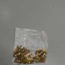 Keenso Spoke Nipples, 100 Pcs Aluminum Alloy Spoke Spoke Nipples Spoke Cover Cycling Accessory(Gold)