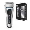 Braun Series 8 8330s Next Generation, Electric Shaver for Men, Rechargeable and Cordless Razor, Silver, Fabric Travel Case, Wet and Dry, Foil Shaver