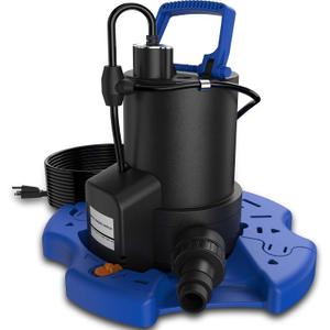 AgiiMan Automatic Pool Cover Pump for Pool, Hot Tubs and Basement, Blue