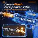 Electric Water Gun for Adults & Kids, Automatic Water Guns High Capacity 500+,Battery Powered Water Squirt Guns, Long Range Water Pistol Blaster Soaker,Summer Pool Toys (Blue)