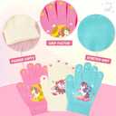 3 Pairs Kids Knitted Mittens Toddler Winter Gloves Boys Magic Five Finger Warm Mittens 1-9 Years