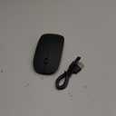 Normdecos Mouse for MacBook Wireless Bluetooth Mouse Laptop MacBook Air Mac Pro Rechargeable Silent PC iPad Optical Mice with Dual Mode Switch Bluetooth 5.2/3.0 and 2.4GHz USB Type-C Receiver Black