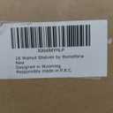 Homeforia Walnut 18 inch Floating Shelf, High End Solid Real Wood 18inch Floating Shelves for Wall Mounted, Dark Brown 18 inches Long Floating Shelves, Heavy Duty Bracket, 18 X 6.5 X 1.75 in, Set of 2